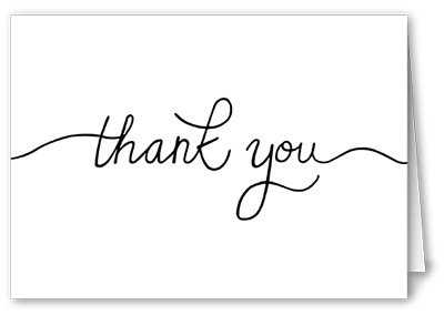 Personalized thank you card for birthdays, graduation, baby showers, and more